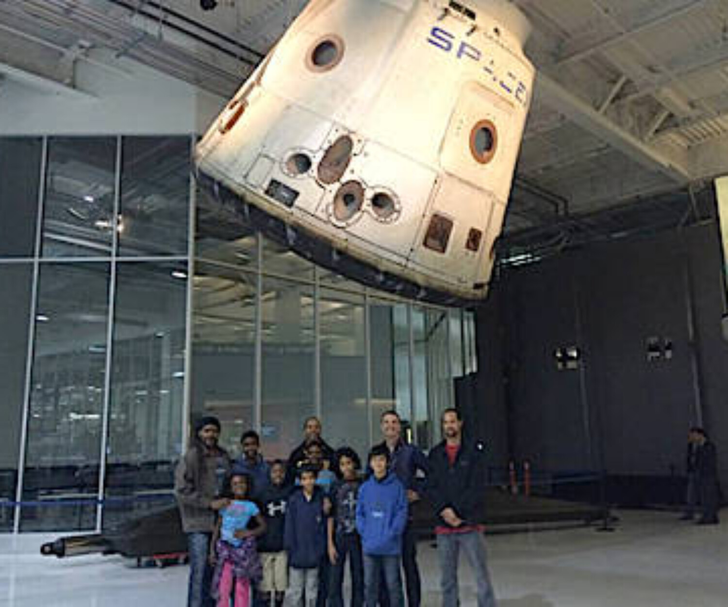 PATA students and volunteers on field trip to Space X